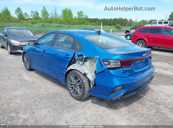 3KPF54AD5NE443294 2022 KIA FORTE Blue Rear left