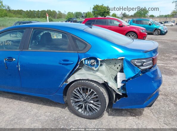 3KPF54AD5NE443294 2022 KIA FORTE Blue Front view