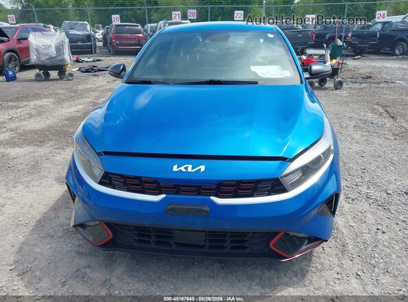 3KPF54AD5NE443294 2022 KIA FORTE Blue Instrument cluster view