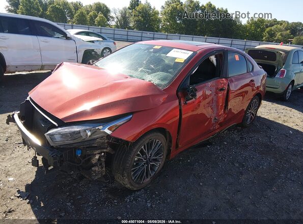 3KPF54AD9PE560430 2023 KIA FORTE Orange Առջևի ձախ երեք քառորդ տեսարան