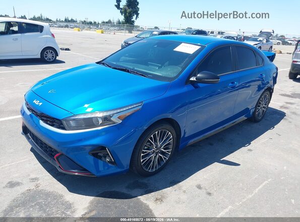3KPF54ADXPE522592 2023 KIA FORTE Blue Առջևի ձախ երեք քառորդ տեսարան
