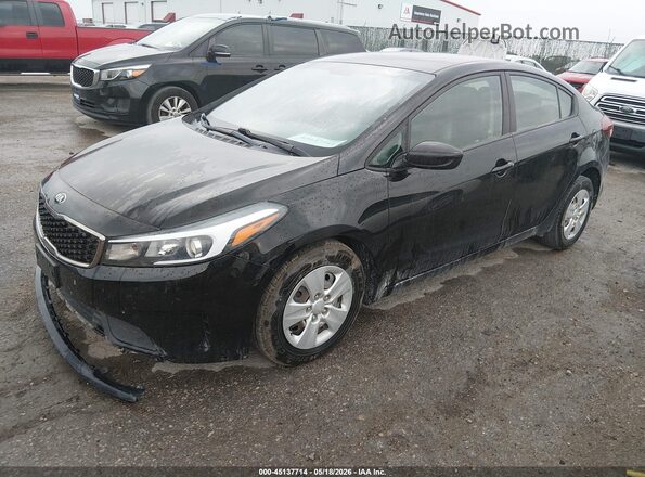 3KPFK4A70HE058913 2017 KIA FORTE Black Front left