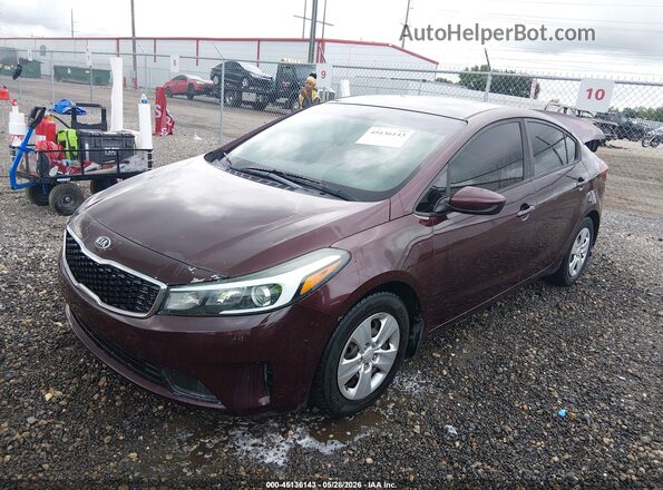 3KPFK4A71HE074859 2017 KIA FORTE Maroon Przód lewy
