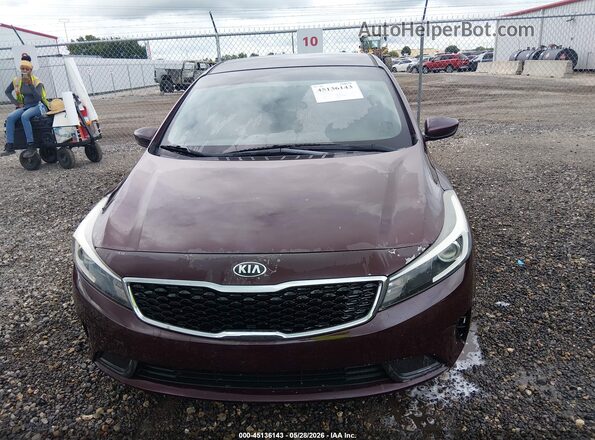 3KPFK4A71HE074859 2017 KIA FORTE Maroon Widok zestawu wskaźników