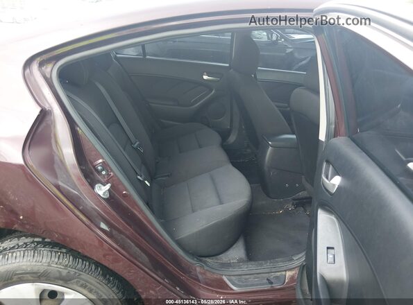 3KPFK4A71HE074859 2017 KIA FORTE Maroon Widok naklejki z numerem VIN