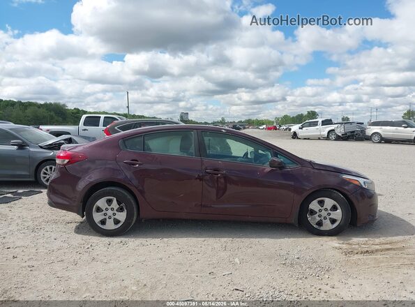 3KPFK4A71JE258432 2018 KIA FORTE Burgundy სალონის 360-გრადუსიანი ხედი