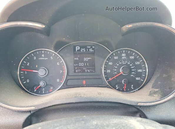 3KPFK4A72JE211524 2018 KIA FORTE Gray Widok zestawu wskaźników