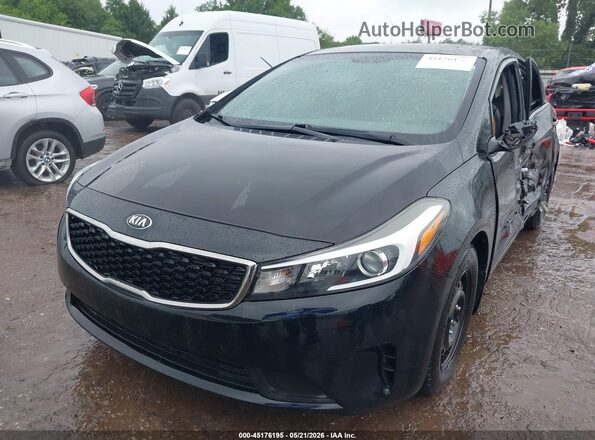3KPFK4A75HE039774 2017 KIA FORTE Черный Передняя левая четверть