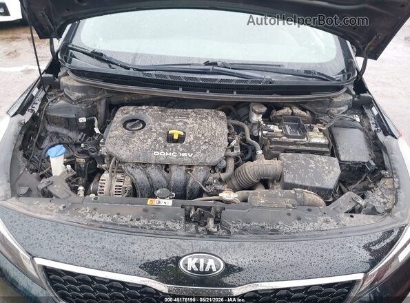 3KPFK4A75HE039774 2017 KIA FORTE Черный Вид сзади