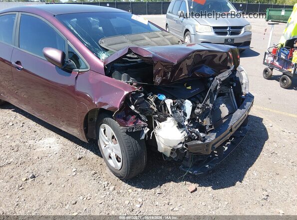 3KPFK4A76HE030145 2017 KIA FORTE Burgundy წინა ხედი