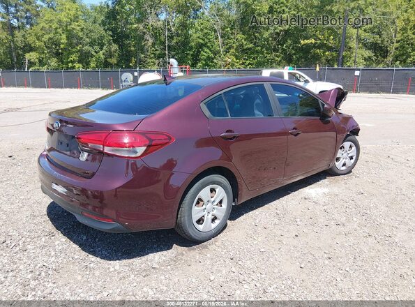 3KPFK4A76HE030145 2017 KIA FORTE Burgundy უკანა მარჯვენა
