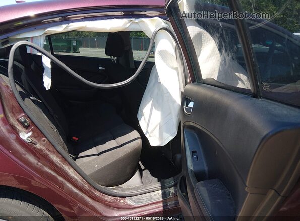 3KPFK4A76HE030145 2017 KIA FORTE Burgundy VIN კოდის სტიკერის ხედი