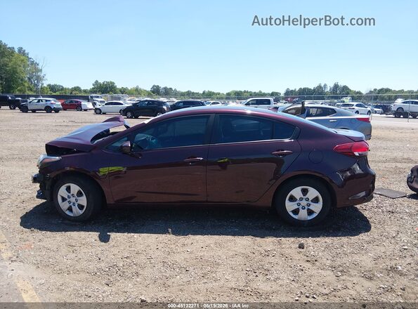 3KPFK4A76HE030145 2017 KIA FORTE Burgundy 