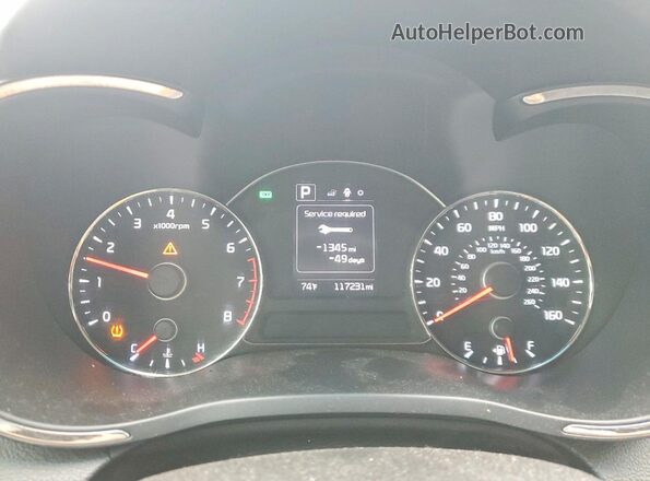 3KPFL4A75HE014323 2017 KIA FORTE Black Вид щитка приладів