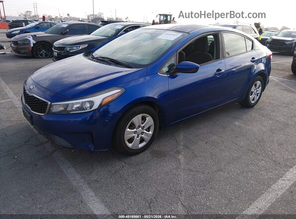3KPFL4A76HE060372 2017 KIA FORTE Blue წინა მარცხენა ხედი სამი მეოთხედიდან