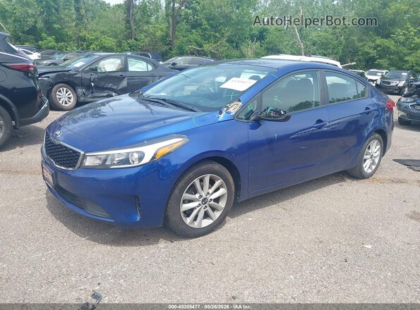 3KPFL4A76HE100398 2017 KIA FORTE Синий Передняя левая четверть