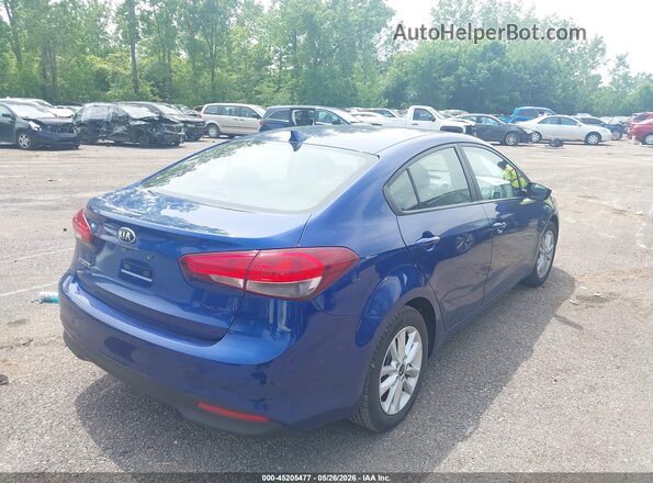 3KPFL4A76HE100398 2017 KIA FORTE Синий Задняя правая четверть