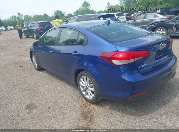 3KPFL4A76HE100398 2017 KIA FORTE Синий Задняя левая четверть