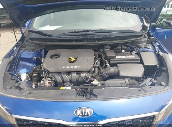 3KPFL4A76HE100398 2017 KIA FORTE Синий Вид сзади