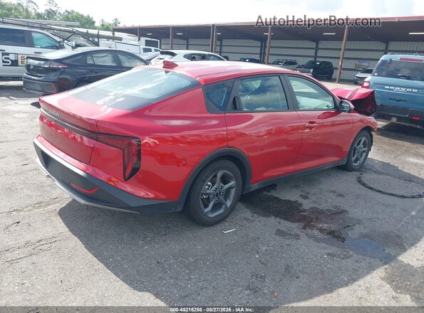 3KPFT4DE1SE143063 2025 KIA K4 Red Trasero derecho