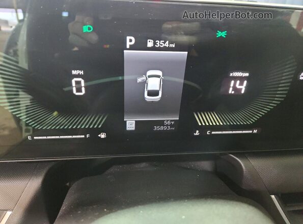 3KPFT4DE6SE058414 2025 KIA K4 White Vista del cuadro de instrumentos