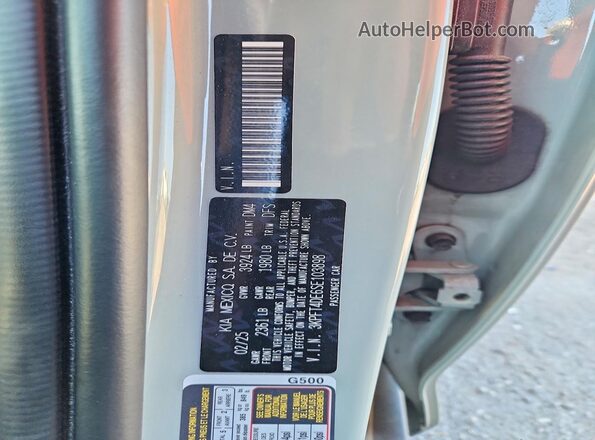 3KPFT4DE6SE103898 2025 KIA K4 Silver Engine compartment view