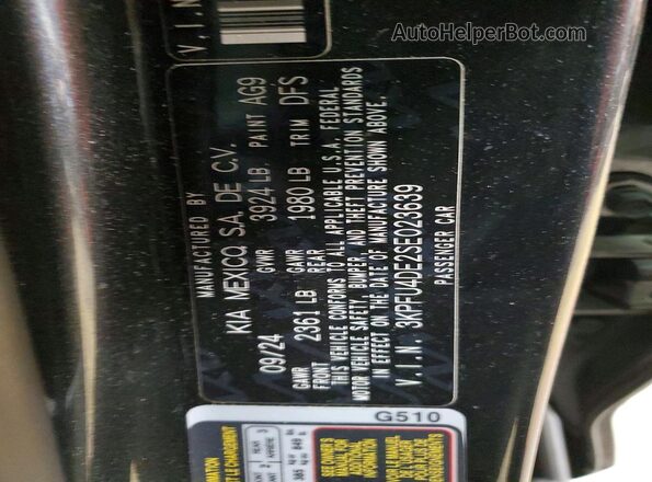 3KPFU4DE2SE023639 2025 KIA K4 Gray Engine compartment view