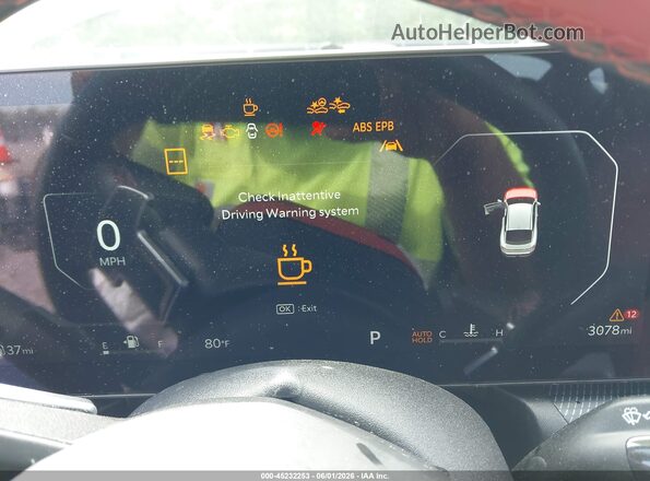 3KPFW4DC6SE118892 2025 KIA K4 White უკანა სავარძლების ხედი
