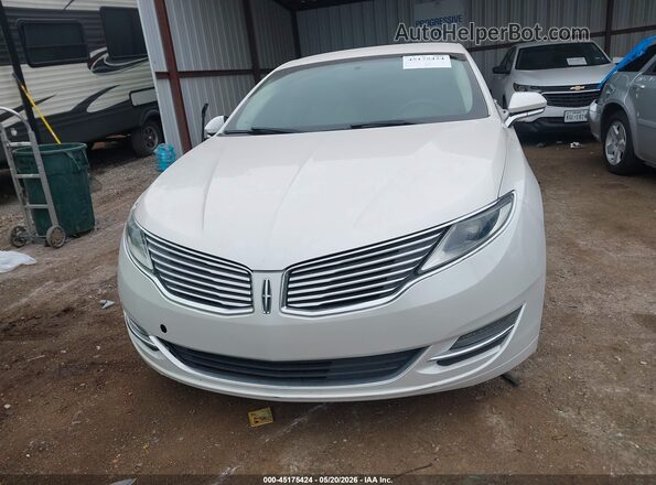3LN6L2G94GR631695 2016 LINCOLN MKZ White Widok zestawu wskaźników