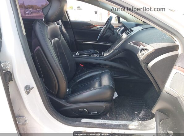 3LN6L2LU0GR632241 2016 LINCOLN MKZ HYBRID White წინა სალონის ხედი