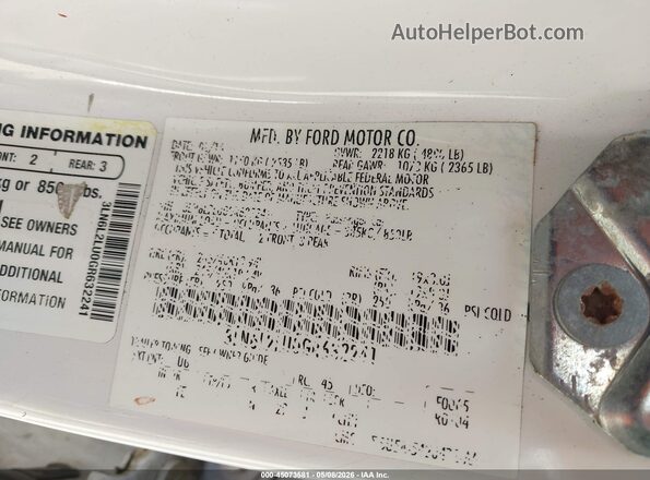 3LN6L2LU0GR632241 2016 LINCOLN MKZ HYBRID White ძრავის განყოფილების ხედი