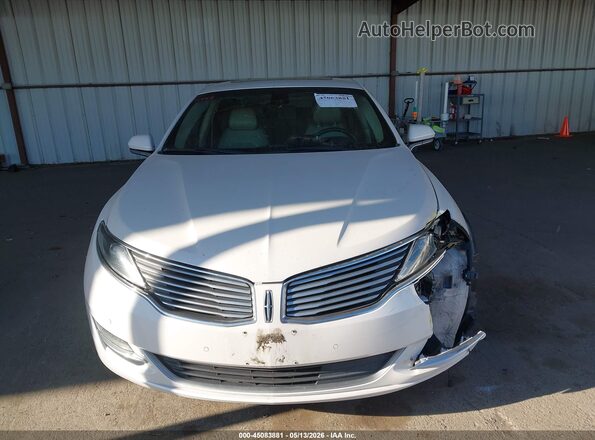 3LN6L2LU6GR627710 2016 LINCOLN MKZ HYBRID White უკანა სალონის ხედი