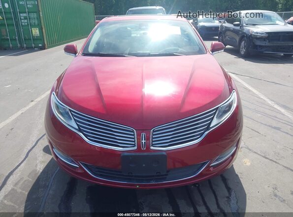 3LN6L2LU9GR608388 2016 LINCOLN MKZ HYBRID Красный Вид спереди