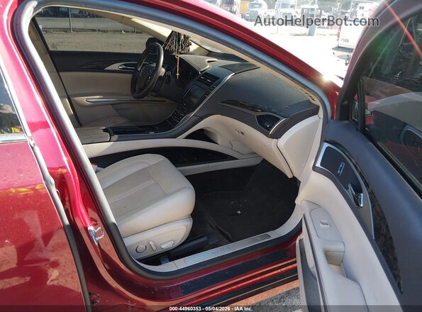 3LN6L2LU9GR631640 2016 LINCOLN MKZ HYBRID Burgundy Vista interior delantera