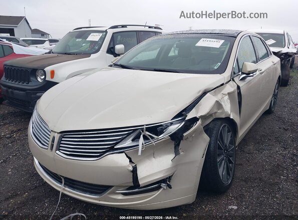3LN6L2LUXGR623529 2016 LINCOLN MKZ HYBRID Cream Przód lewy