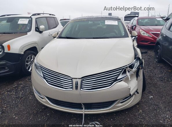 3LN6L2LUXGR623529 2016 LINCOLN MKZ HYBRID Cream Widok zestawu wskaźników