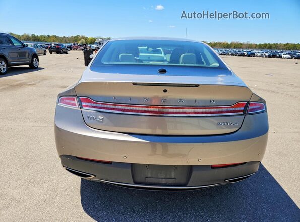 3LN6L5D94KR608917 2019 LINCOLN MKZ Желто-коричневый Вид сзади
