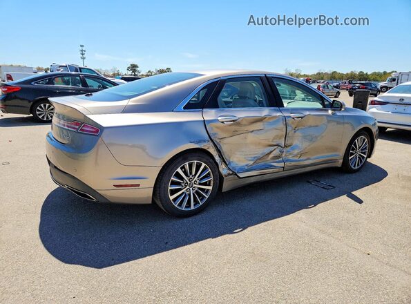 3LN6L5D94KR608917 2019 LINCOLN MKZ Желто-коричневый Задняя правая четверть