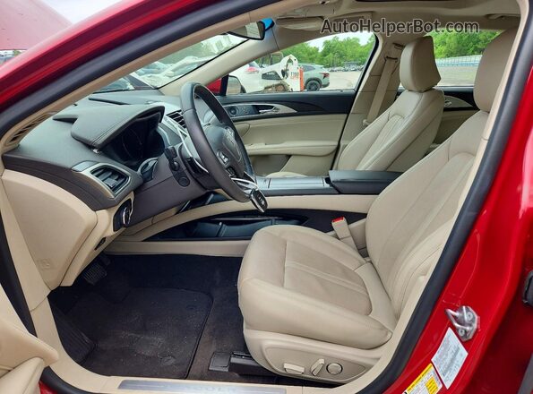3LN6L5E97LR611181 2020 LINCOLN MKZ Red Вид салону спереду