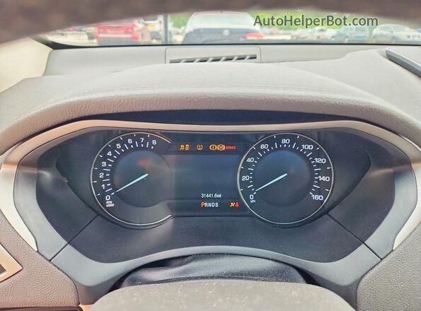 3LN6L5E97LR611181 2020 LINCOLN MKZ Red Вид щитка приладів