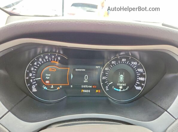 3LN6L5F92LR621972 2020 LINCOLN MKZ Maroon Вид щитка приладів