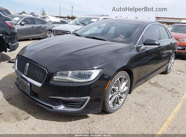 3LN6L5FC2HR615527 2017 LINCOLN MKZ Black Առջևի ձախ երեք քառորդ տեսարան