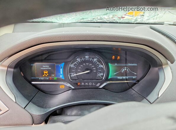 3LN6L5LUXLR619007 2020 LINCOLN MKZ Red Вид щитка приладів