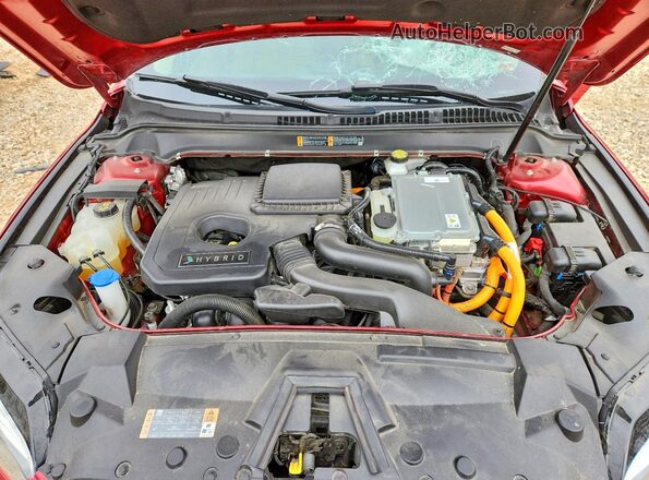3LN6L5LUXLR619007 2020 LINCOLN MKZ Red Вид задньої частини салону