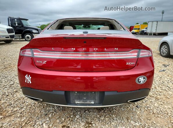 3LN6L5LUXLR619007 2020 LINCOLN MKZ Red Вид ззаду