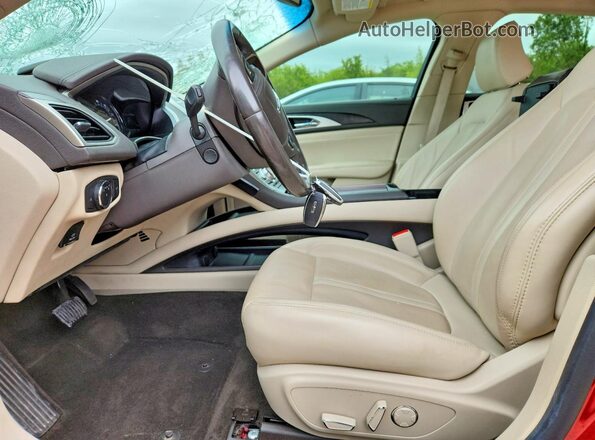3LN6L5LUXLR619007 2020 LINCOLN MKZ Red Вид салону спереду