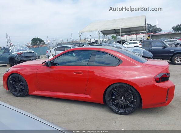3MF13DM01P8D53132 2023 BMW M2 Orange Rear interior view