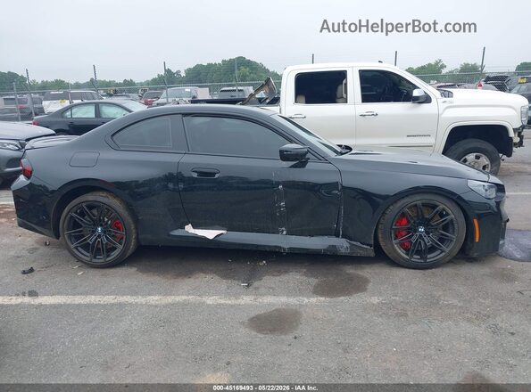 3MF13DM01P8D60307 2023 BMW M2 Black სალონის 360-გრადუსიანი ხედი