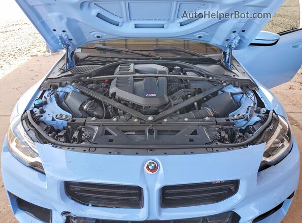 3MF13DM04P8D14986 2023 BMW M2 Синий Вид задней части салона