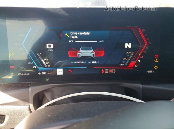 3MF13DM0XR8D84740 2024 BMW M2 Синий Вид щитка приборов